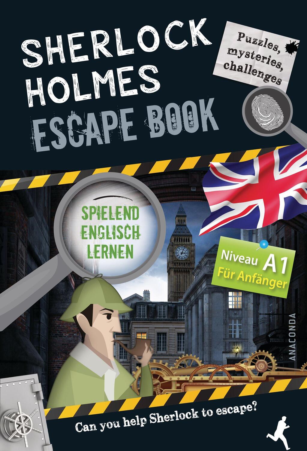 Cover: 9783730611043 | Sherlock Holmes Escape Book. Spielend Englisch lernen - für...