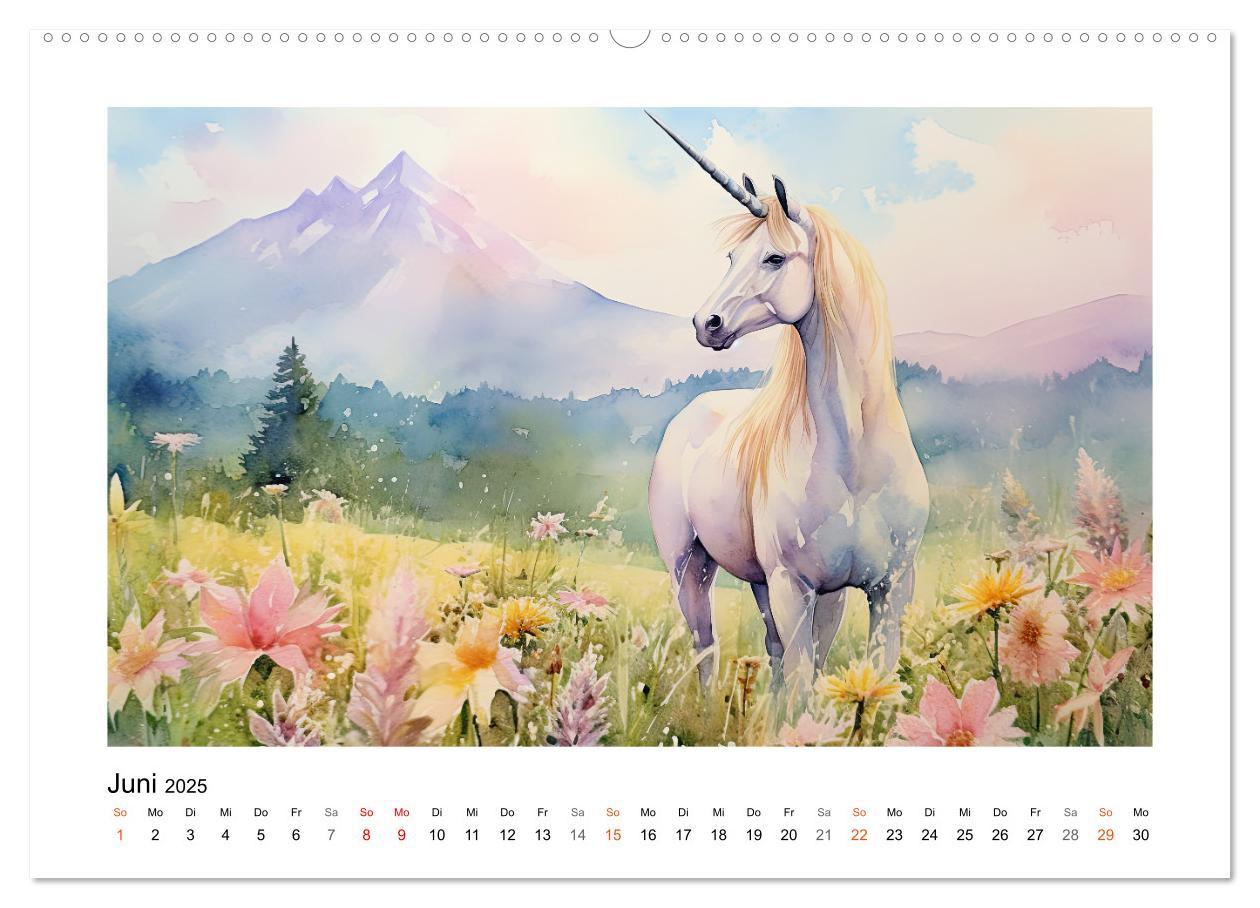 Bild: 9783383893117 | Geliebte Einhörner (Wandkalender 2025 DIN A2 quer), CALVENDO...