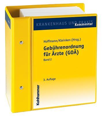 Cover: 9783170184008 | Gebührenordnung für Ärzte (GOÄ) | Hermann Hoffmann (u. a.) | Stück