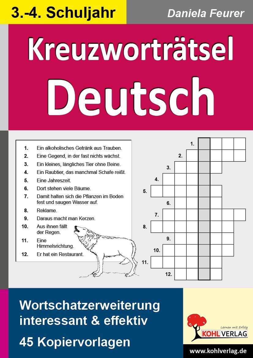 Cover: 9783866320659 | Kreuzworträtsel Deutsch 3.-4. Schuljahr | Daniela Feurer | Broschüre