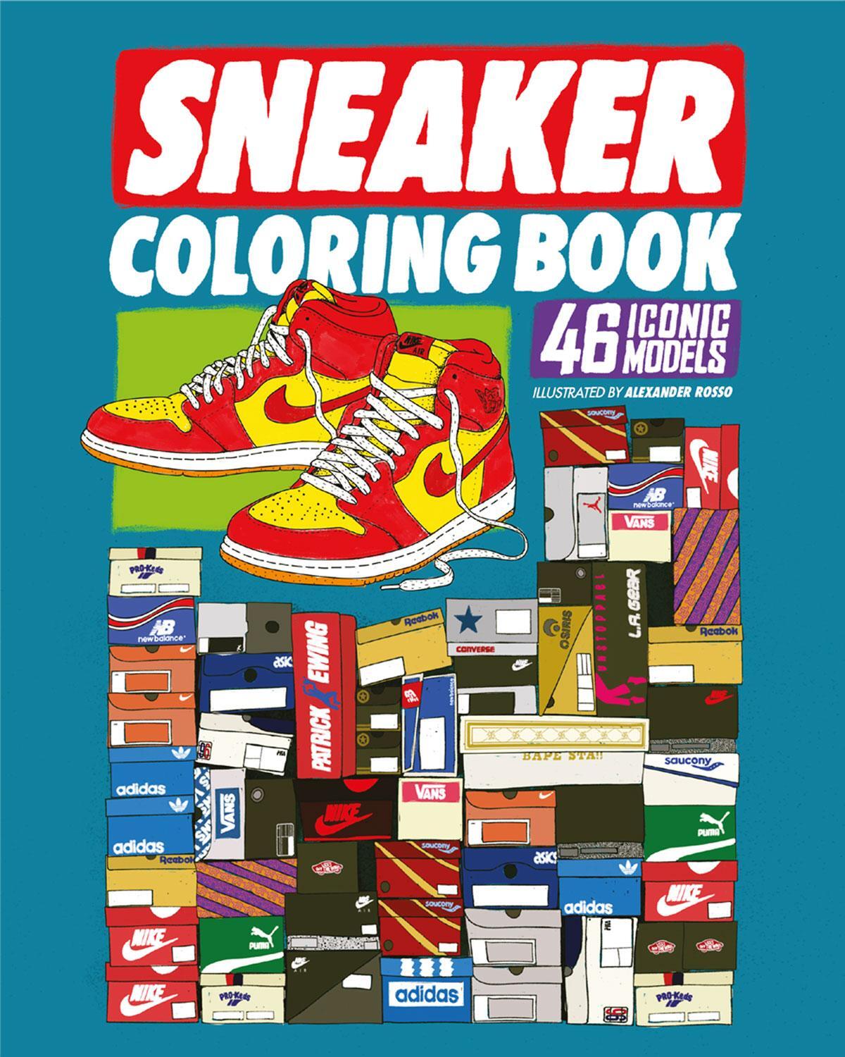 Cover: 9789188369437 | Sneaker Coloring Book | 46 Iconic Models | Alexander Rosso | Buch