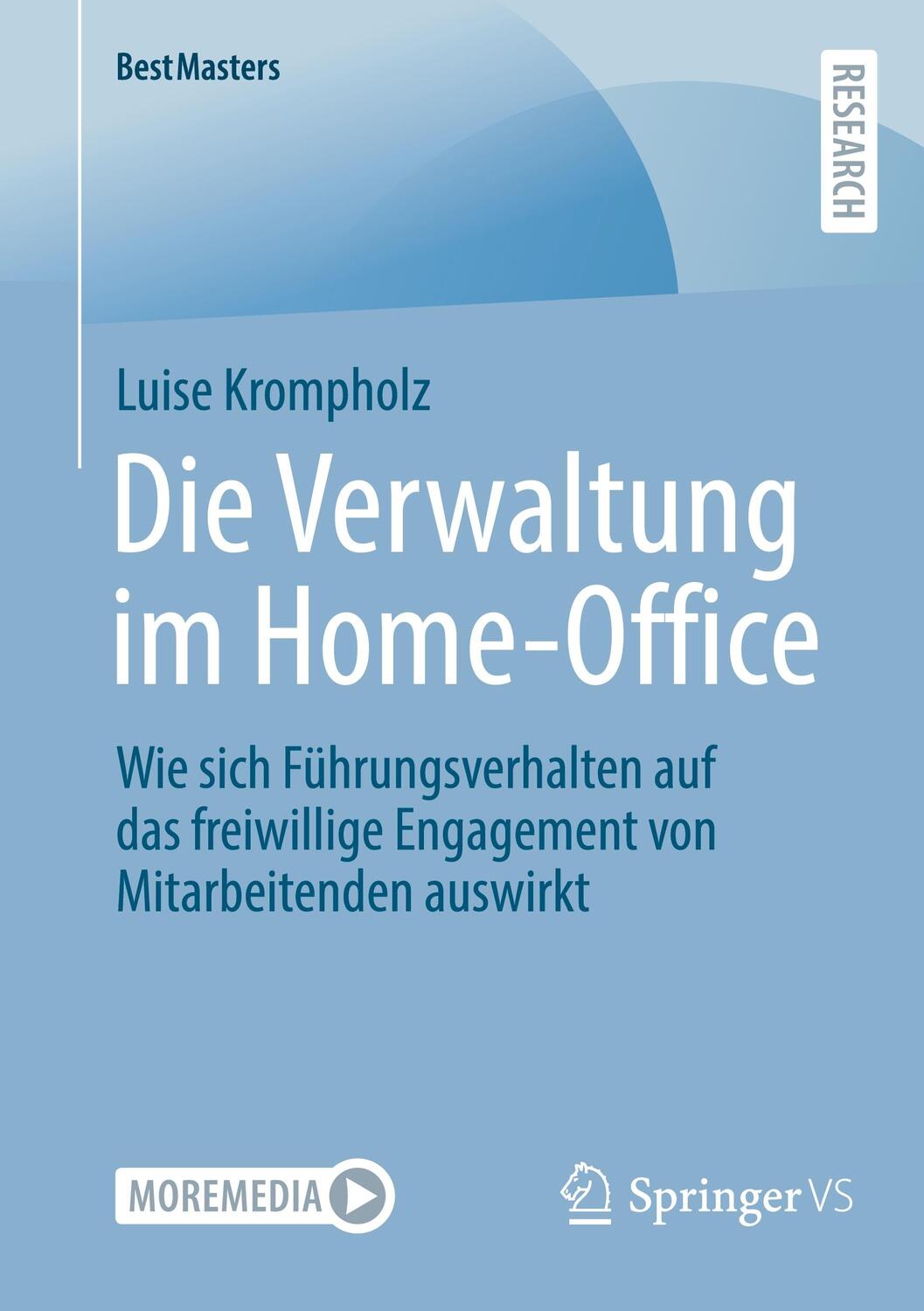 Cover: 9783658399863 | Die Verwaltung im Home-Office | Luise Krompholz | Taschenbuch | 2022