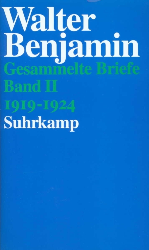 Cover: 9783518582268 | 1919-1924 | Walter Benjamin | Buch | 549 S. | Deutsch | 1996