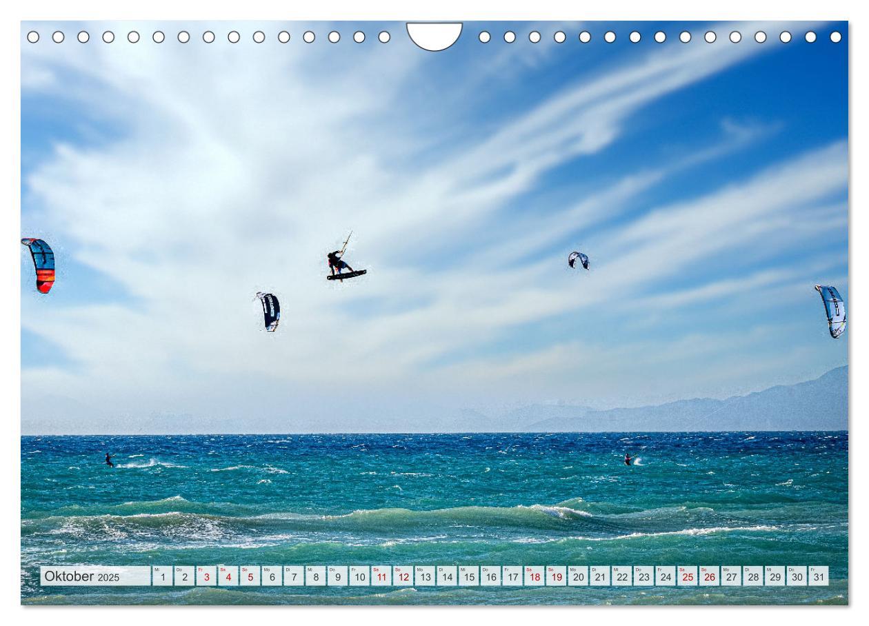 Bild: 9783435100859 | Faszination Kitesurfen (Wandkalender 2025 DIN A4 quer), CALVENDO...