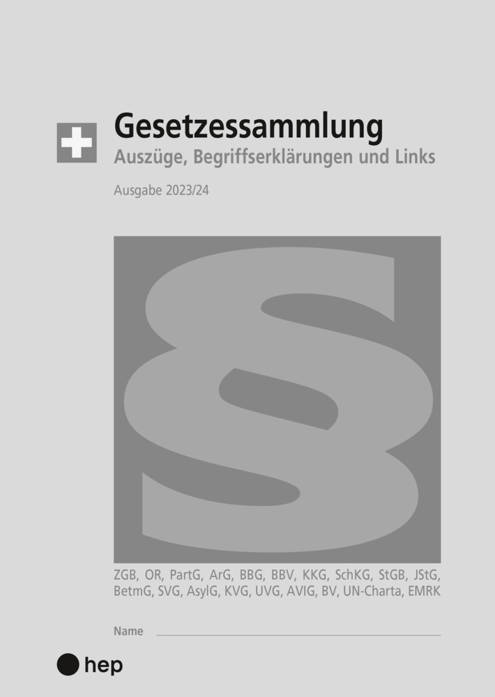 Cover: 9783035522976 | Gesetzessammlung 2023/2024 (Ausgabe A5) | Hanspeter Maurer (u. a.)