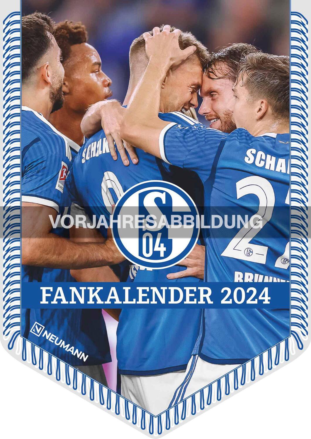 Cover: 4002725994462 | FC Schalke 04 2025 - Bannerkalender - Fan-Kalender -...