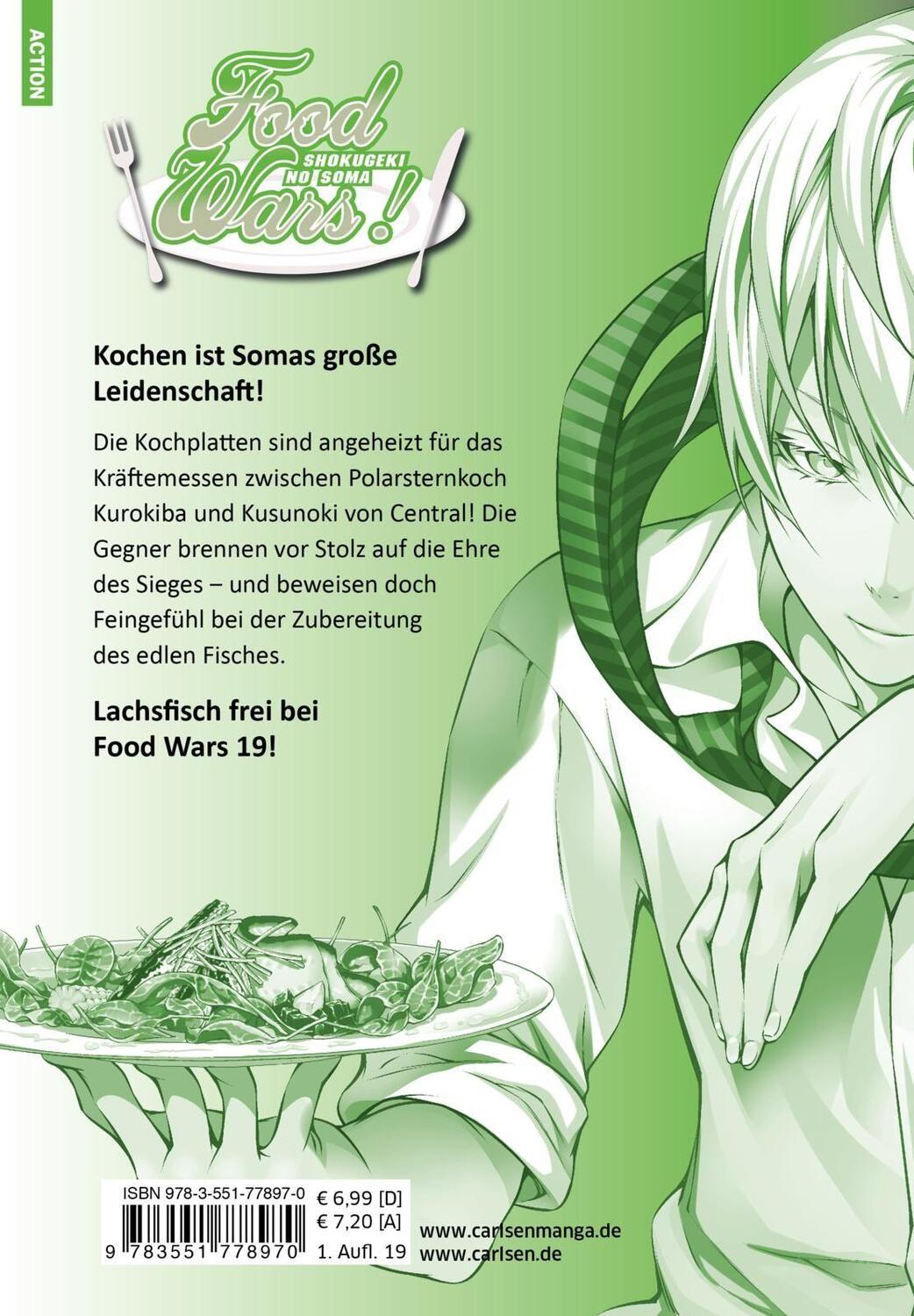 Rückseite: 9783551778970 | Food Wars - Shokugeki No Soma 19 | Yuto Tsukuda | Taschenbuch | 192 S.