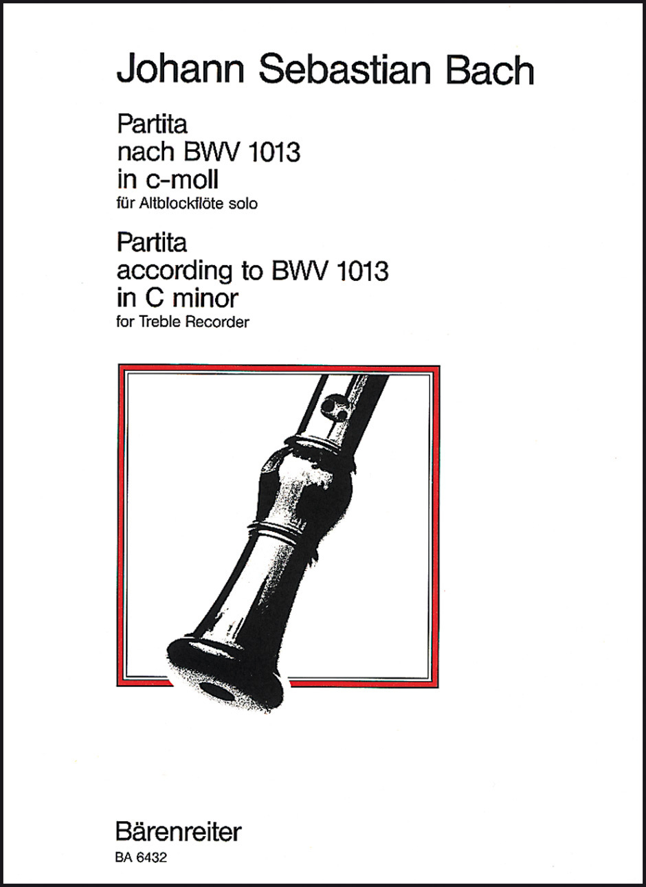 Cover: 9790006479481 | Partita For Solo Treble Recorder In C minor | Johann Sebastian Bach