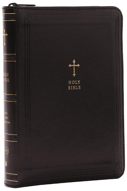 Cover: 9781400333486 | KJV Compact Bible w/ 43,000 Cross References, Black Leathersoft...