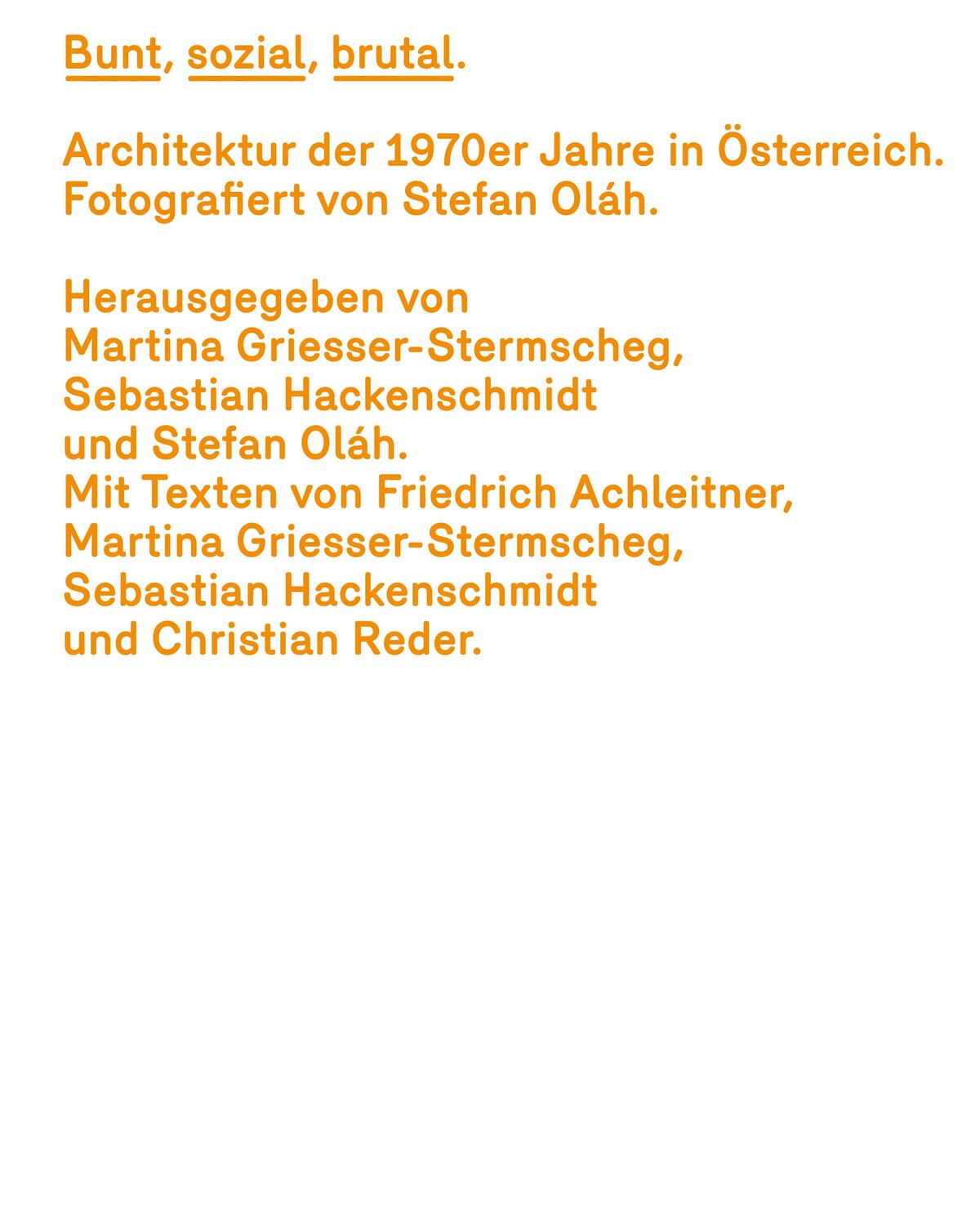Bild: 9783702509347 | Bunt, sozial, brutal. Architektur der 1970er Jahre in Österreich