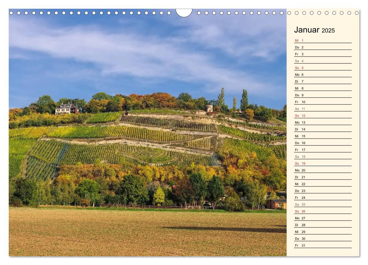 Bild: 9783435507610 | Saale-Unstrut - Region aus Wein und Stein (Wandkalender 2025 DIN A3...