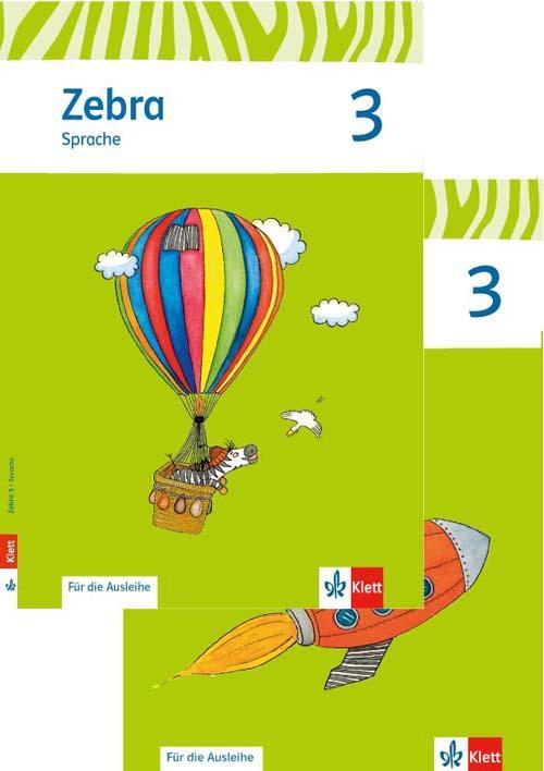 Cover: 9783122708764 | Zebra. Paket 3. Schuljahr (Heft Sprache, Heft Lesen)....