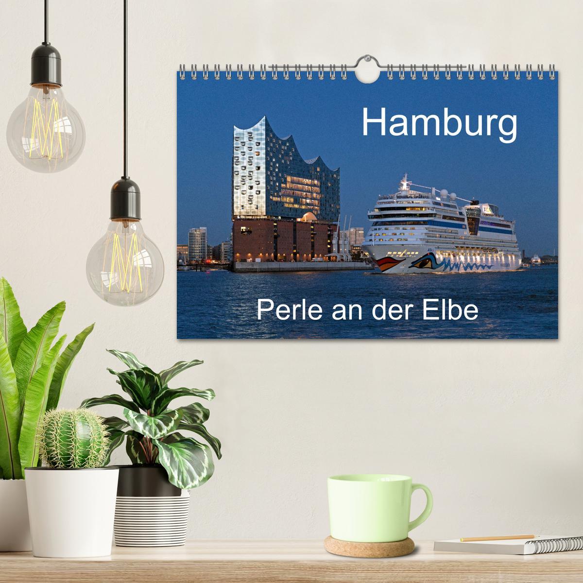 Bild: 9783435042913 | Hamburg - Perle an der Elbe (Wandkalender 2025 DIN A4 quer),...