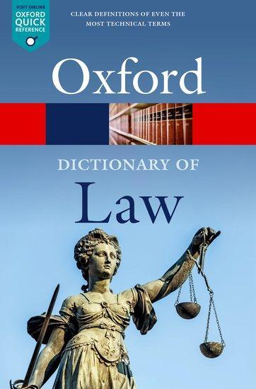 Cover: 9780192897497 | A Dictionary of Law | Jonathan Law | Taschenbuch | Englisch | 2022