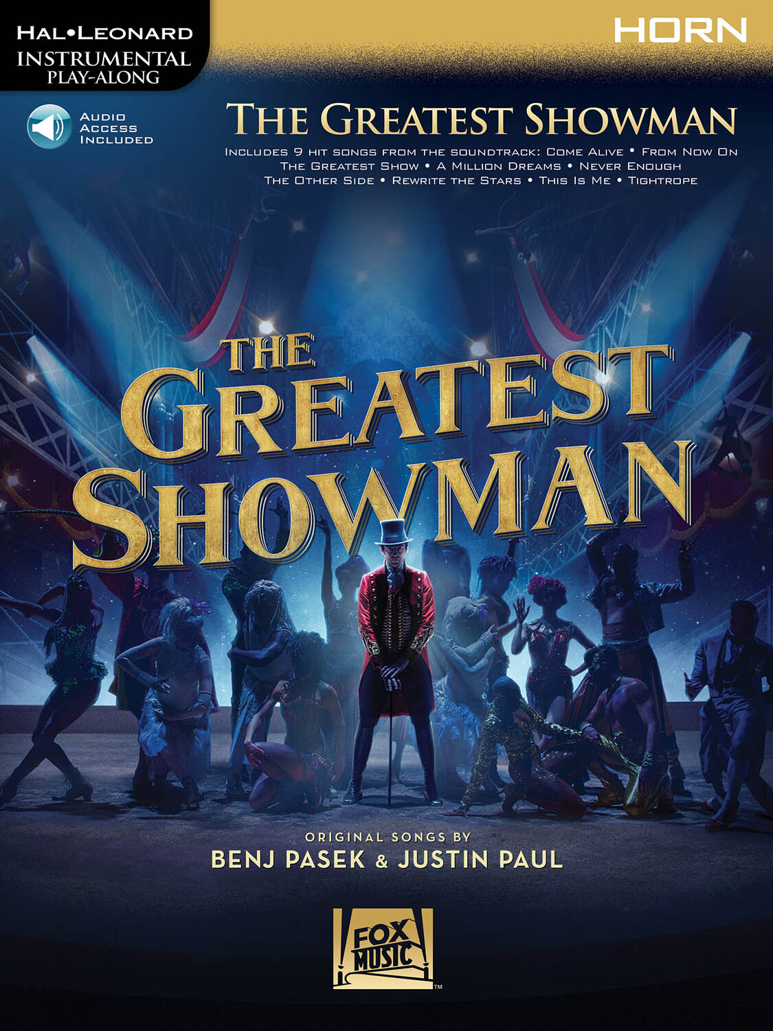 Cover: 888680749828 | The Greatest Showman | Instrumental Play-Along | Hal Leonard