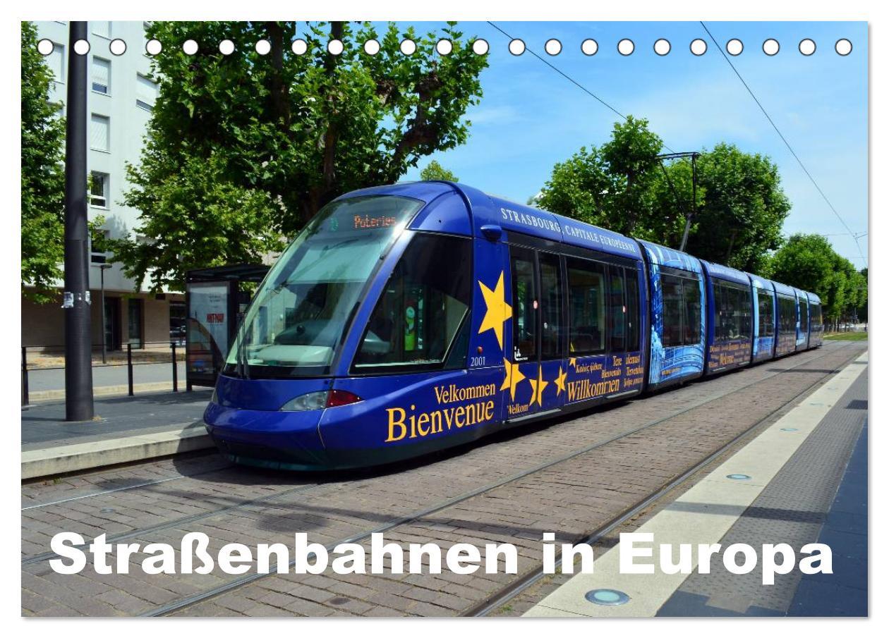 Cover: 9783435462728 | Straßenbahnen in Europa (Tischkalender 2025 DIN A5 quer), CALVENDO...