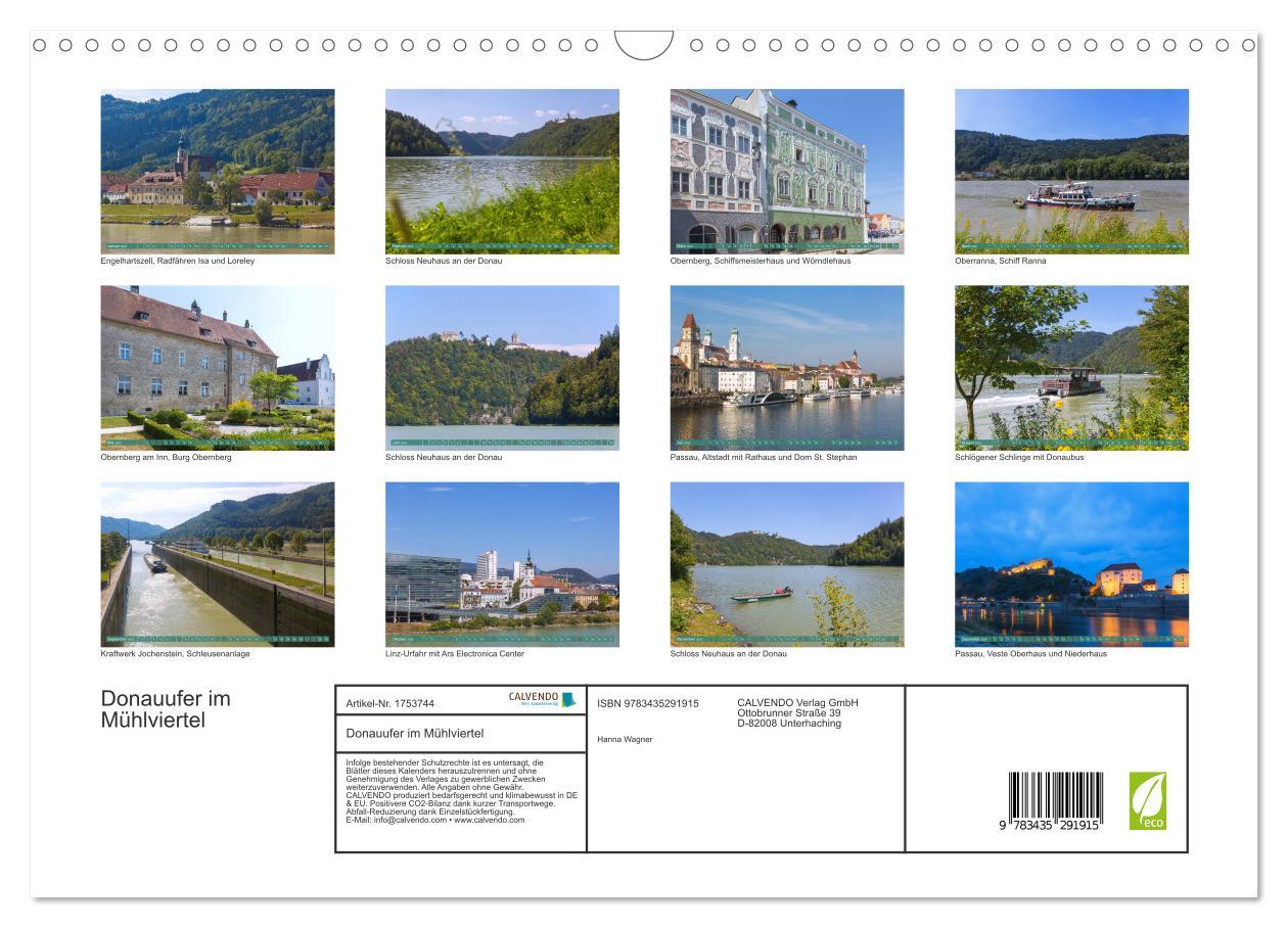 Bild: 9783435291915 | Donauufer im Mühlviertel (Wandkalender 2025 DIN A3 quer), CALVENDO...