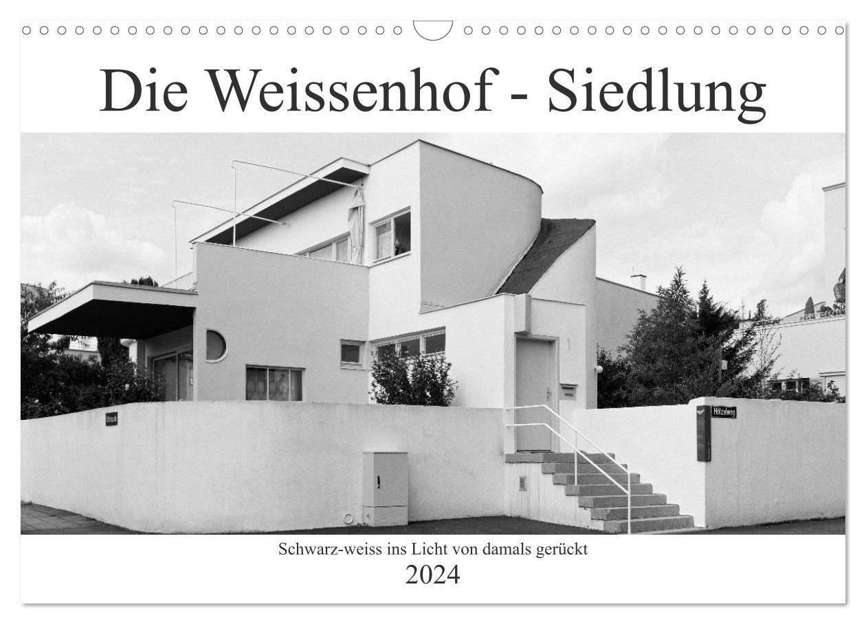 Cover: 9783383127359 | Die Weissenhof - Siedlung (Wandkalender 2024 DIN A3 quer), CALVENDO...