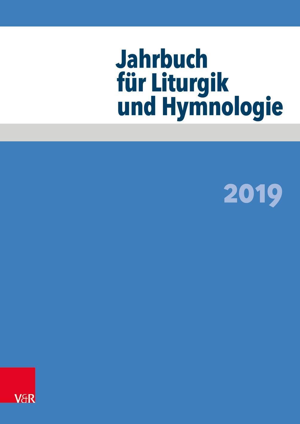 Cover: 9783525572290 | Jahrbuch für Liturgik und Hymnologie | Taschenbuch | 256 S. | Deutsch