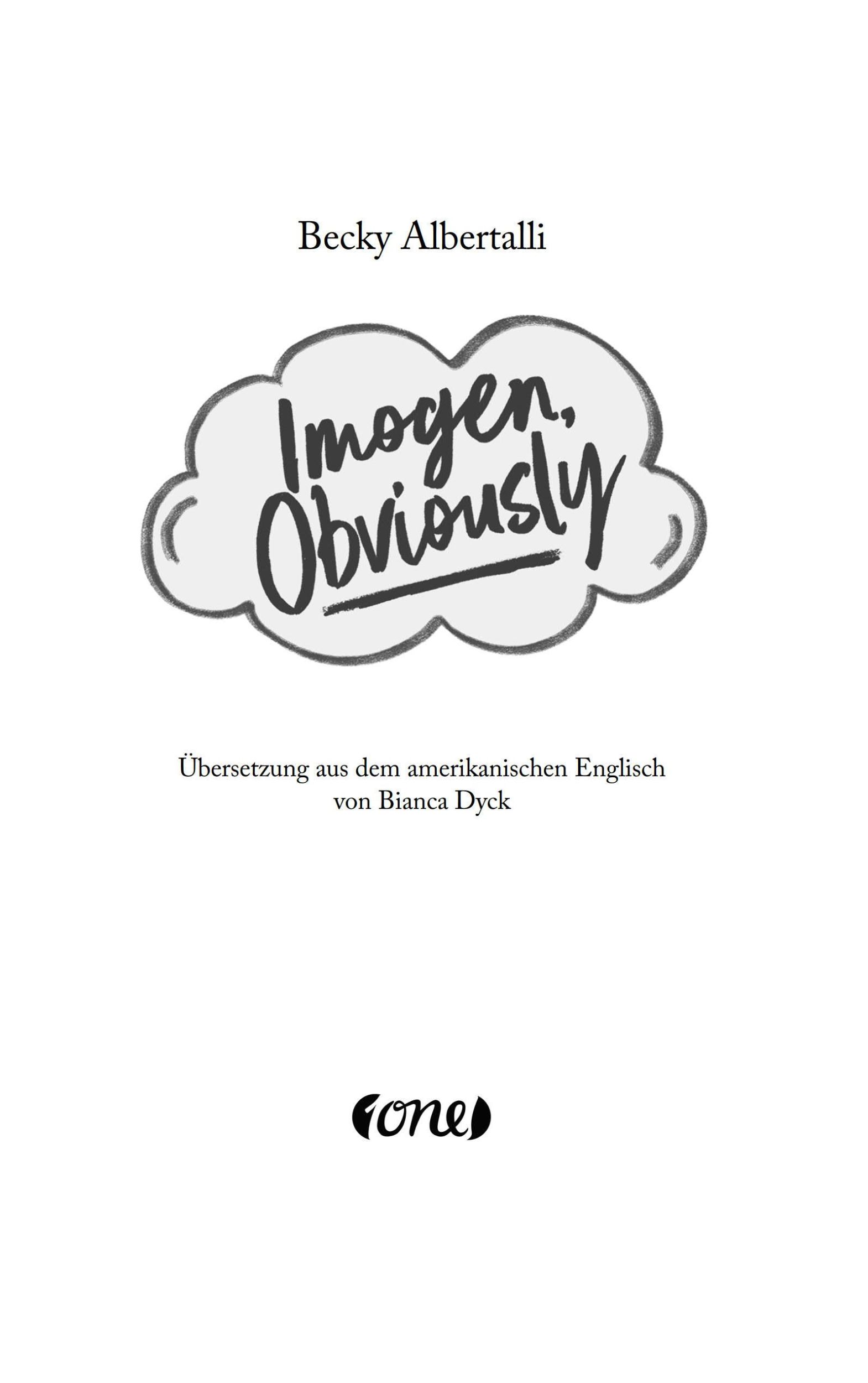 Bild: 9783846602201 | Imogen, Obviously | Becky Albertalli | Taschenbuch | 432 S. | Deutsch