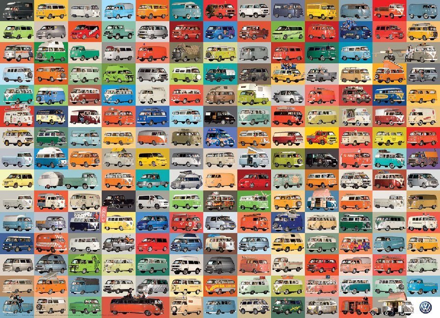 Cover: 628136607834 | Volkswagen Groovy Bus (Puzzle) | Spiel | In Spielebox | 2018