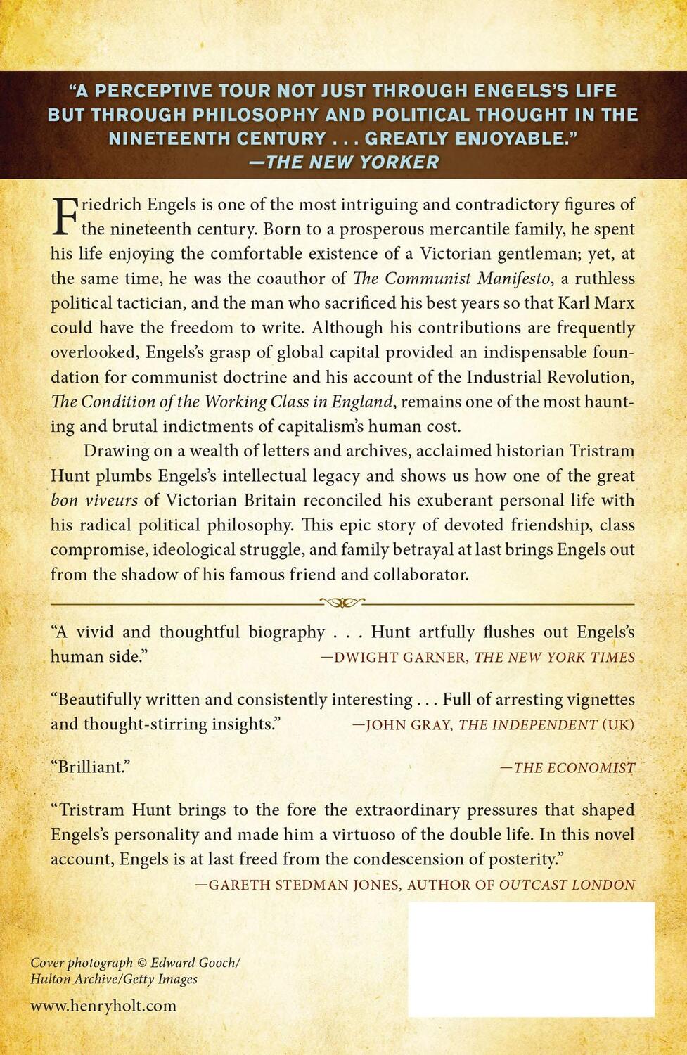 Rückseite: 9780805092486 | Marx's General | The Revolutionary Life of Friedrich Engels | Hunt
