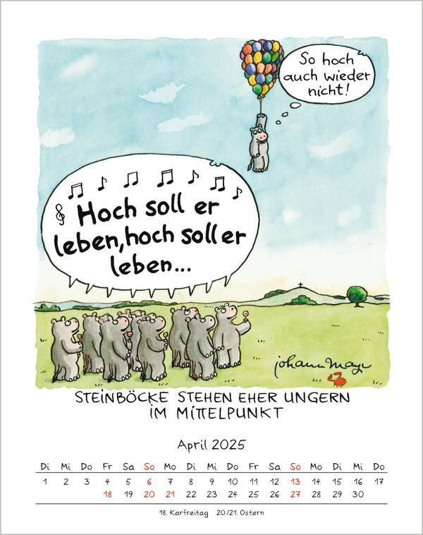 Bild: 9783731876595 | Steinbock 2025 | Verlag Korsch | Kalender | Spiralbindung | 13 S.