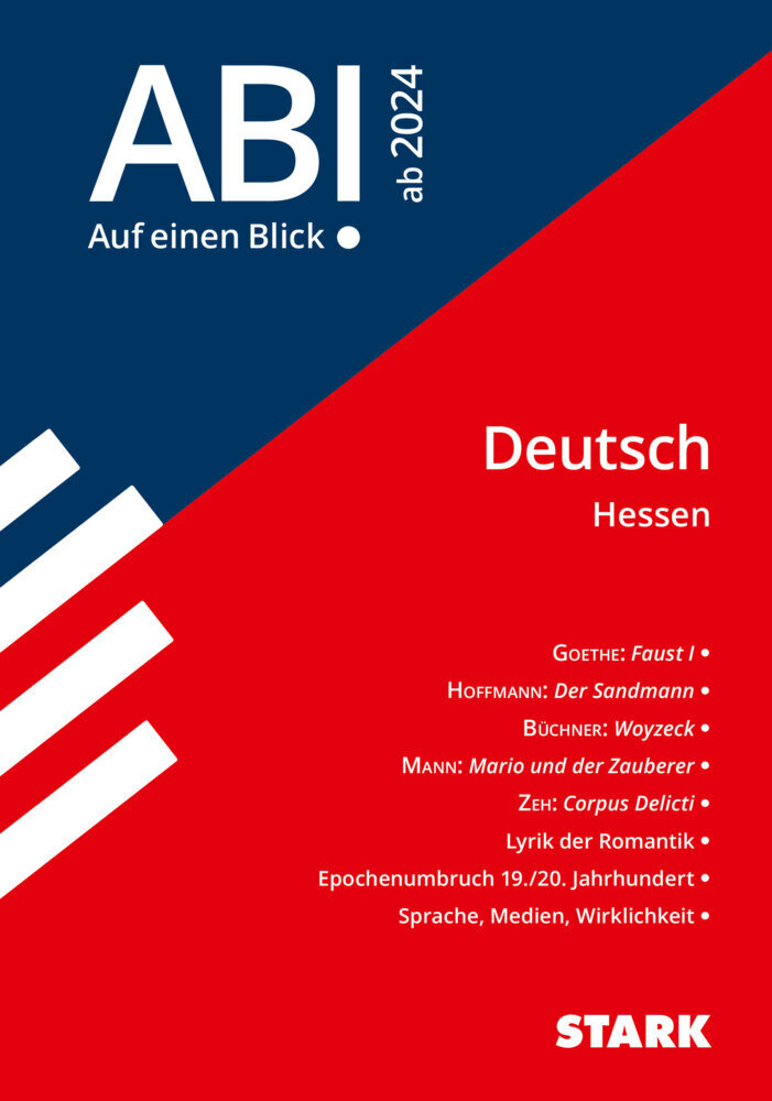 Cover: 9783849056551 | STARK Abi - auf einen Blick! Deutsch Hessen ab 2024 | Taschenbuch