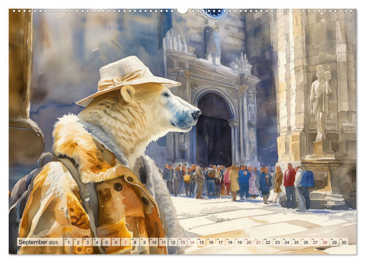 Bild: 9783383781964 | Eisbär Eik auf Europareise (Wandkalender 2025 DIN A2 quer),...