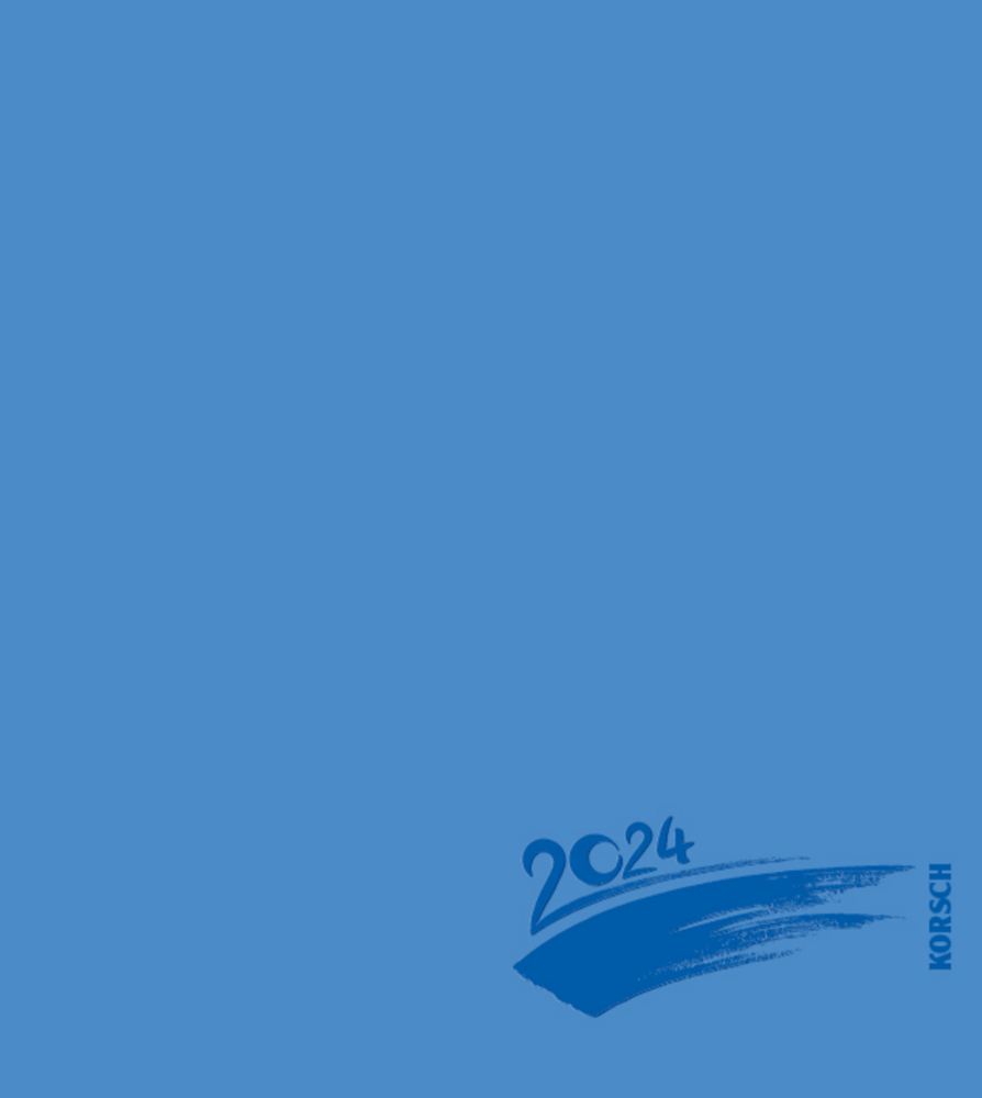 Cover: 9783731870951 | Foto-Malen-Basteln Bastelkalender blau 2024 | Korsch Verlag | Kalender