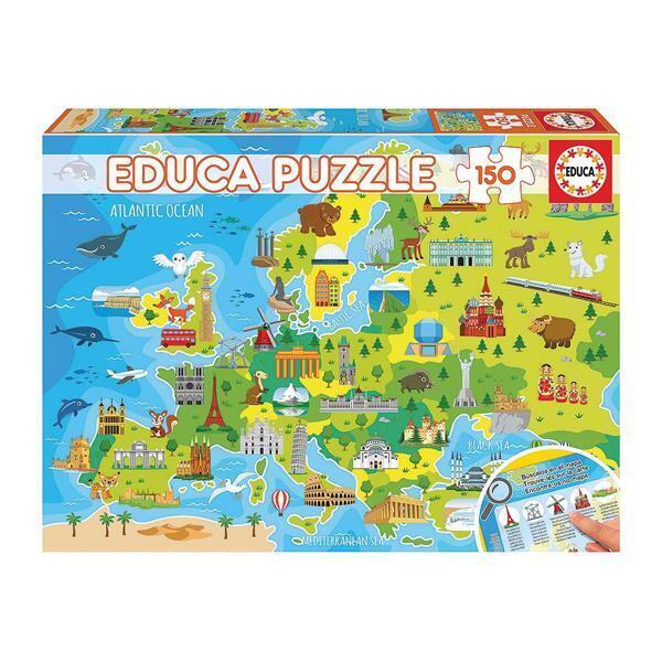 Cover: 8412668186071 | Europakarte 150 Teile Puzzle | Spiel | In Spielebox | 9218607 | 2021