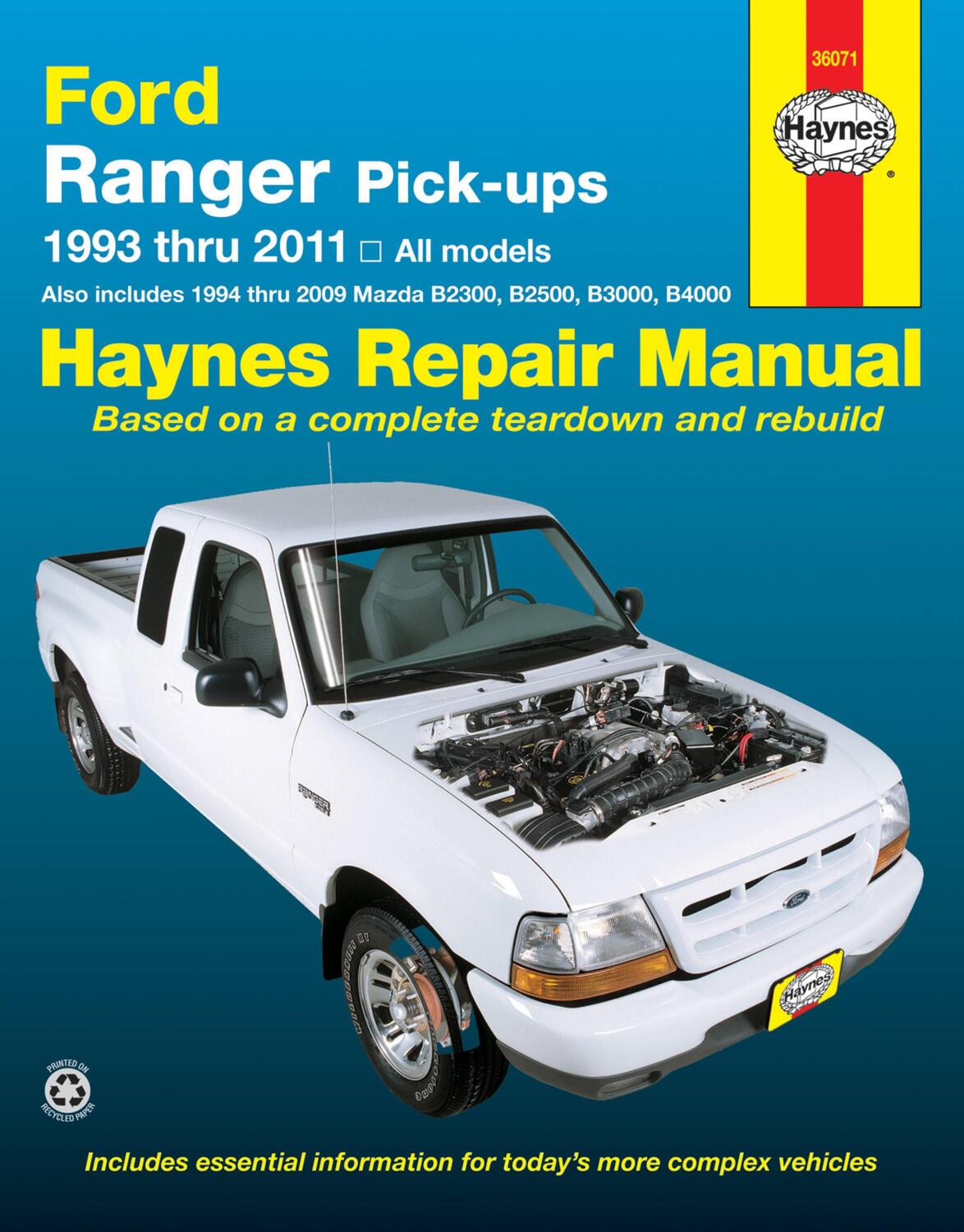 Cover: 9781620920497 | Ford Ranger Pick-Ups 1993-11 &amp; Mazda B2300, B2500, B3000, B4000...