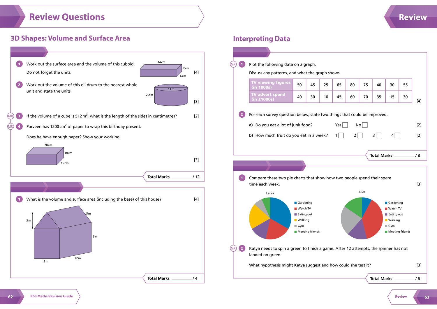 Bild: 9780008551452 | KS3 Maths Higher Level All-in-One Complete Revision and Practice | KS3