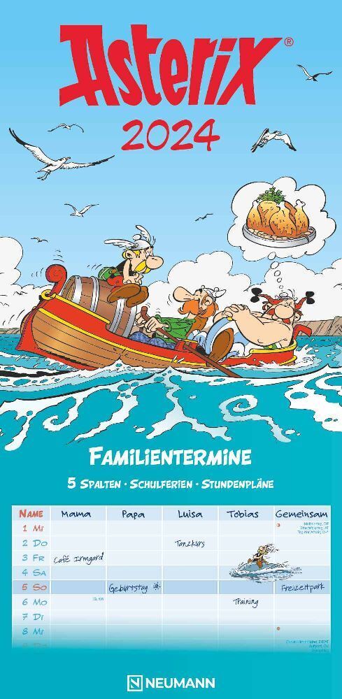 Cover: 4002725986955 | Asterix 2024 Familienplaner - Familien-Timer - Termin-Planer - Kids...