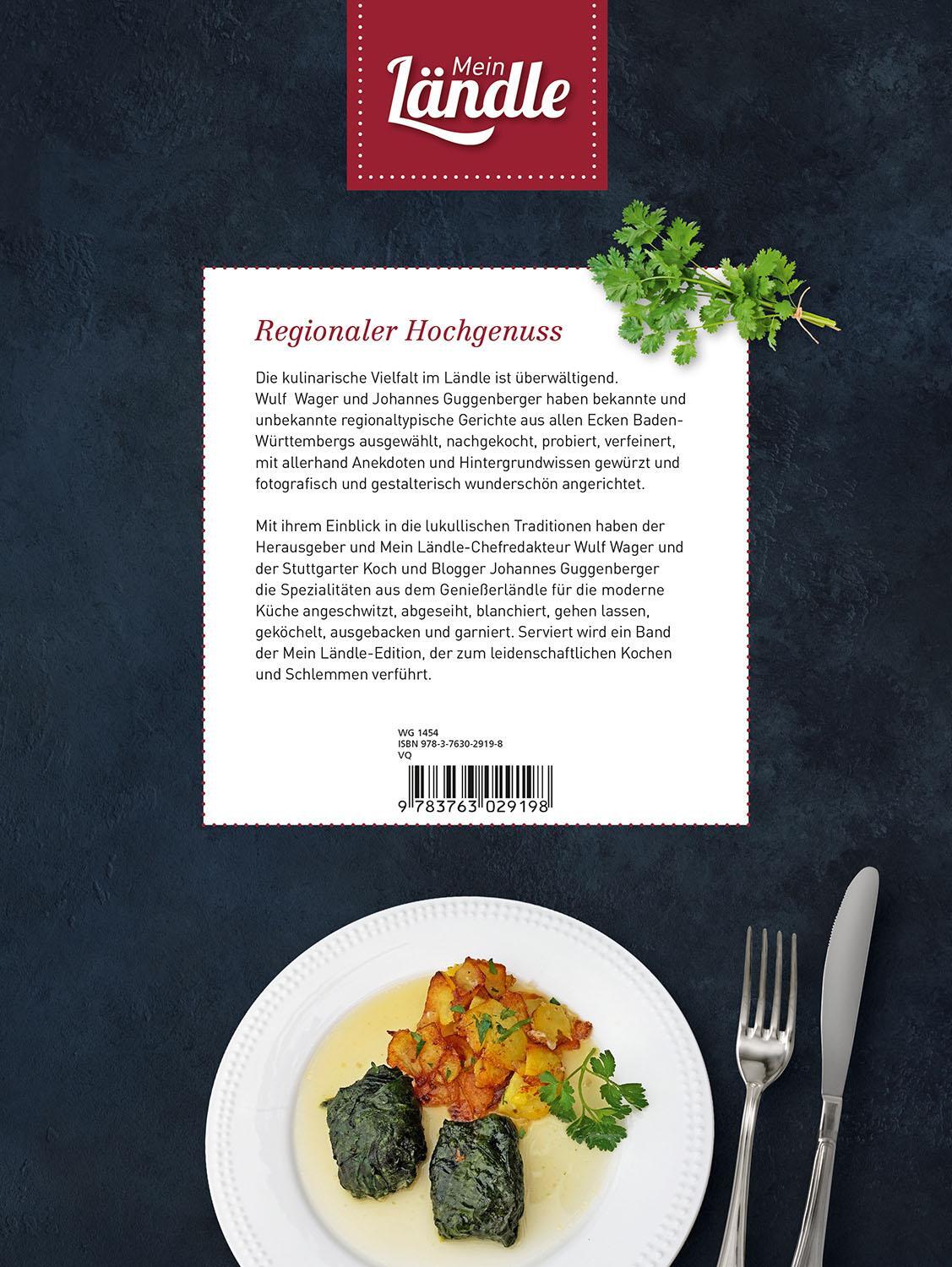 Rückseite: 9783763029198 | Kochen im Ländle | Johannes Guggenberger | Taschenbuch | 160 S. | 2024