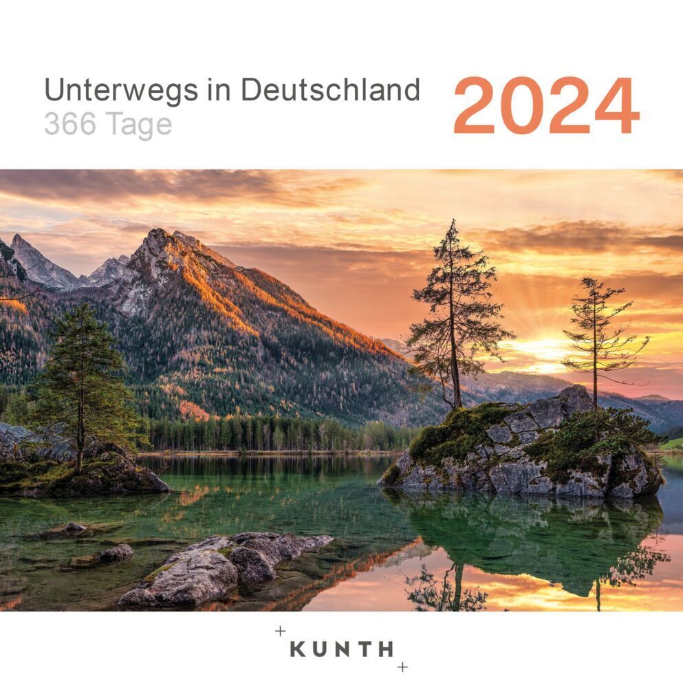 Cover: 9783965912939 | Unterwegs in Deutschland - KUNTH 366-Tage-Abreißkalender 2024 | 368 S.