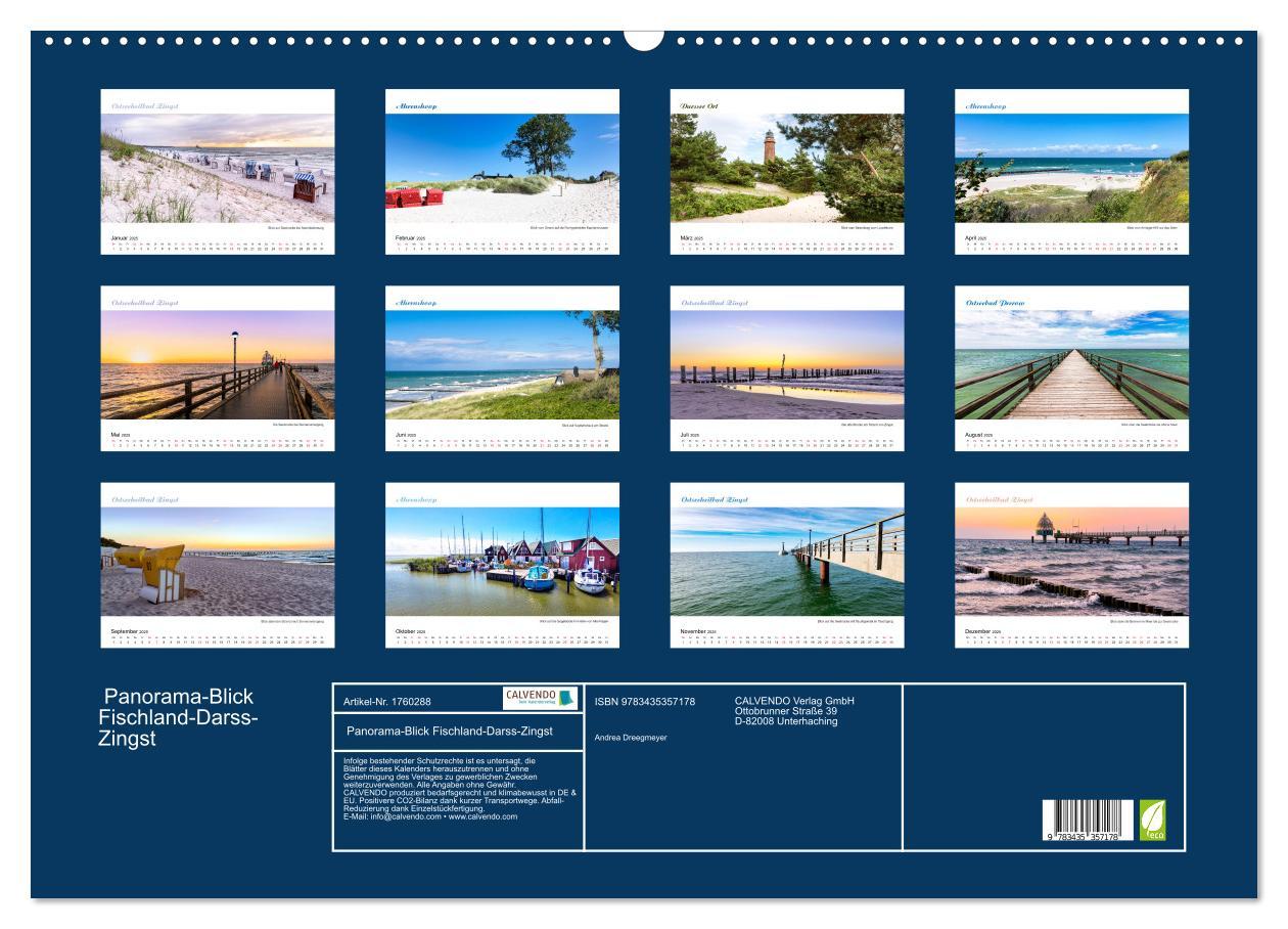 Bild: 9783435357178 | Panorama-Blick Fischland-Darss-Zingst (Wandkalender 2025 DIN A2...