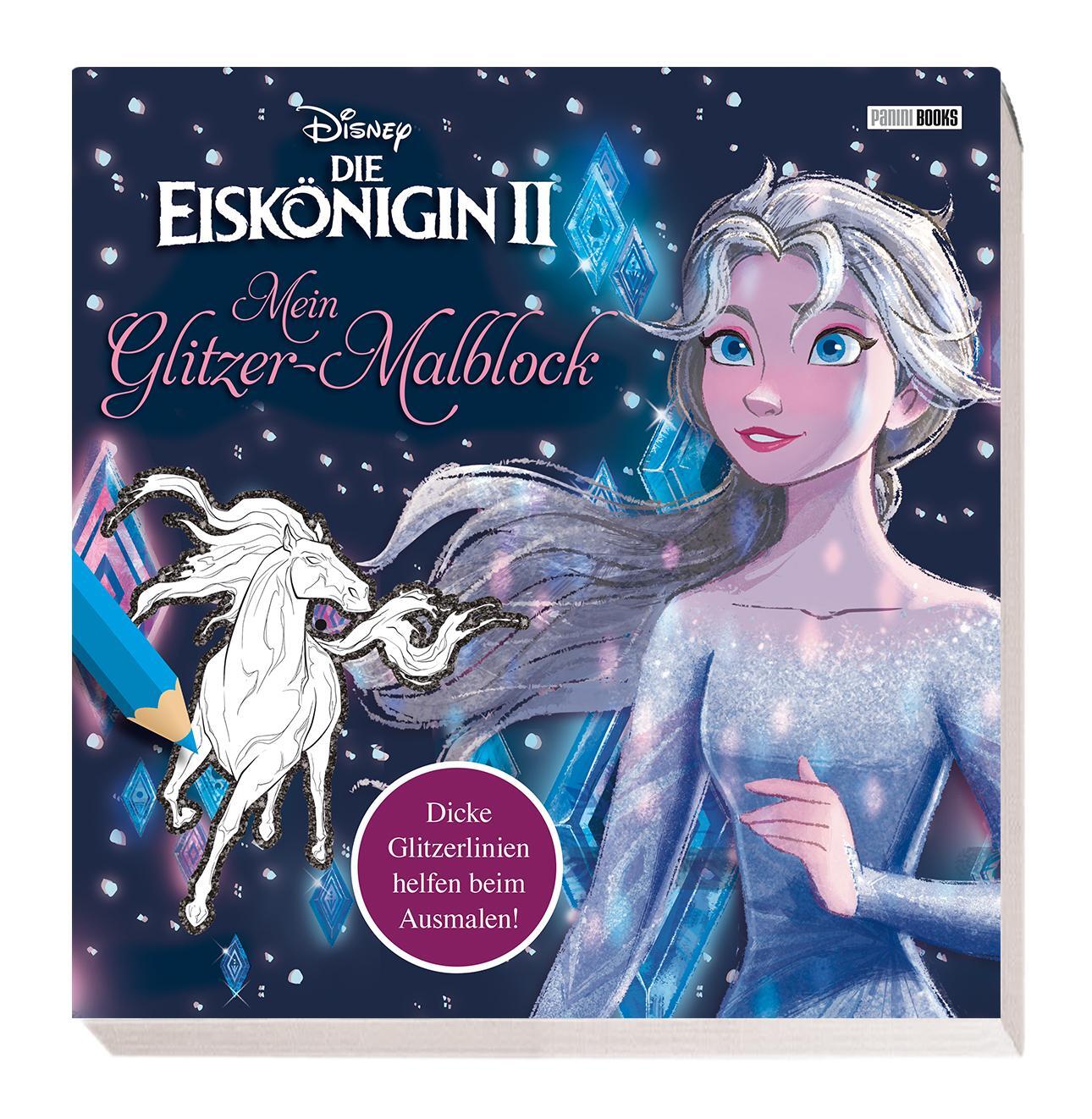 Cover: 9783833240447 | Disney Die Eiskönigin 2: Mein Glitzer-Malblock | Taschenbuch | 48 S.