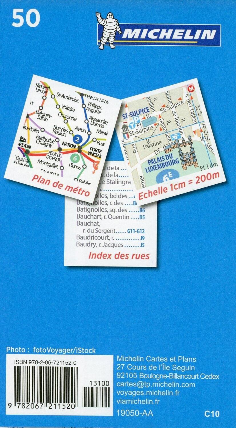 Bild: 9782067211520 | Paris Pocket - Michelin City Plan 50 | City Plans | Michelin | 1 S.