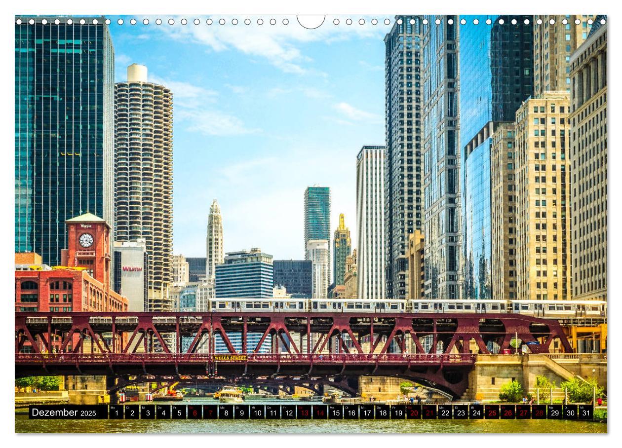 Bild: 9783435358960 | Chicago Impressionen (Wandkalender 2025 DIN A3 quer), CALVENDO...