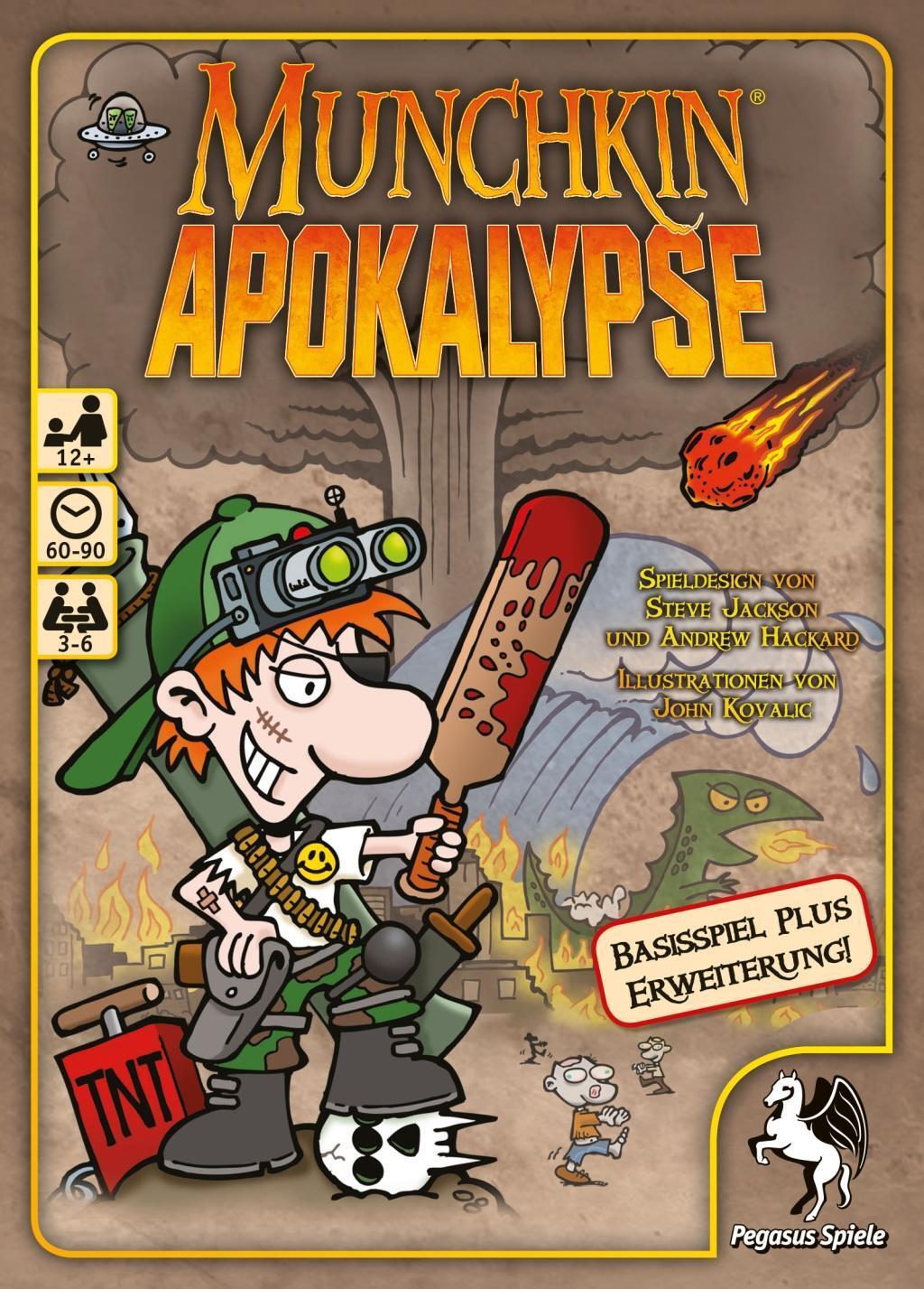 Cover: 4250231709937 | Munchkin Apokalypse 1+2 | Spiel | Deutsch | 2016 | Pegasus
