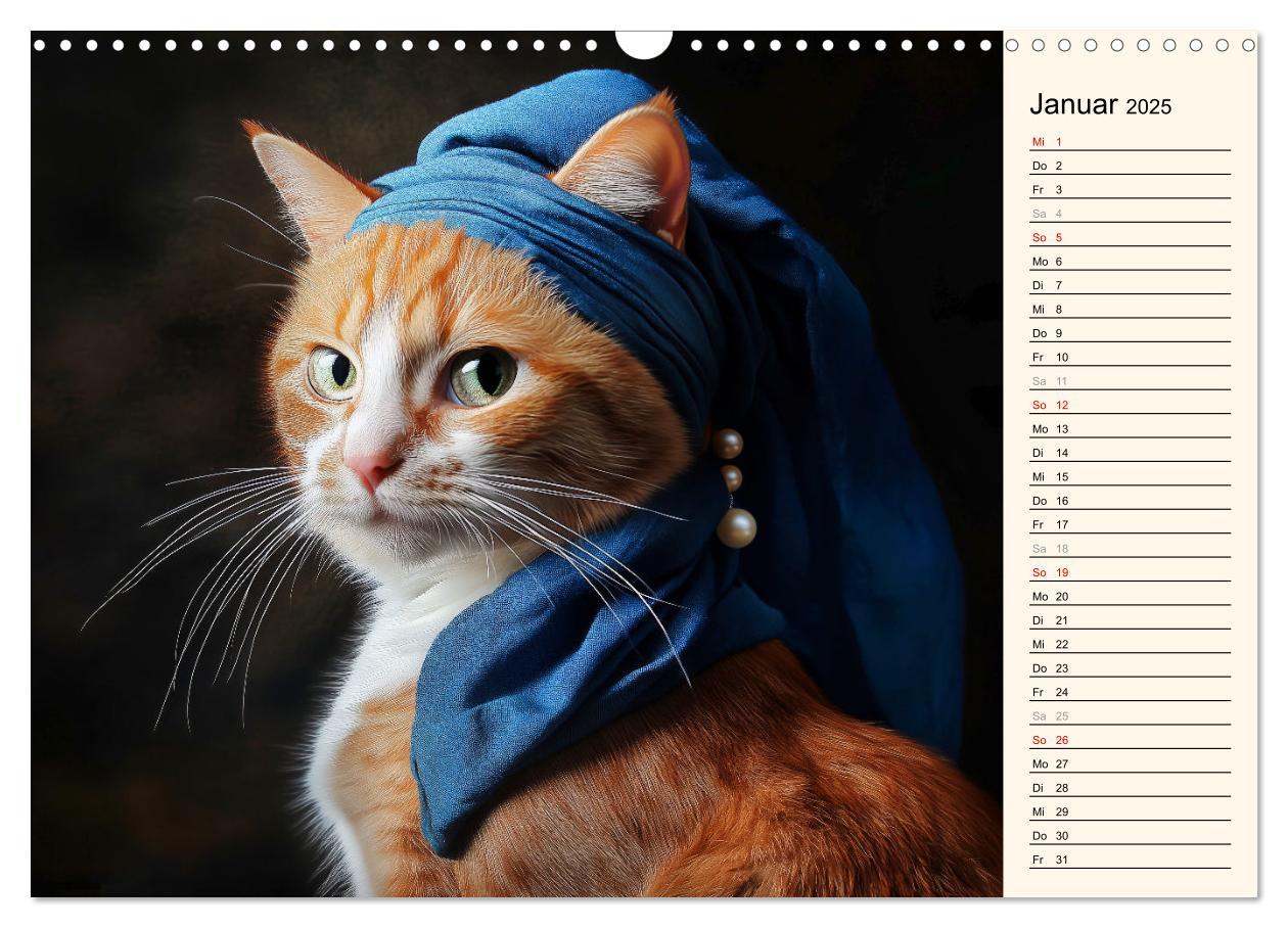 Bild: 9783457179826 | Katzen schaffen Kunst (Wandkalender 2025 DIN A3 quer), CALVENDO...