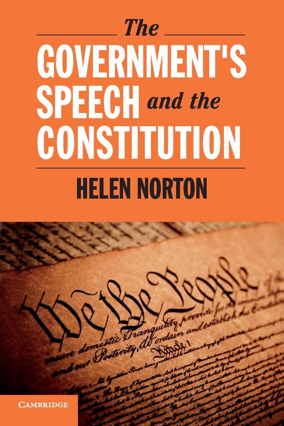 Cover: 9781108405621 | The Government's Speech and the Constitution | Helen Norton | Buch