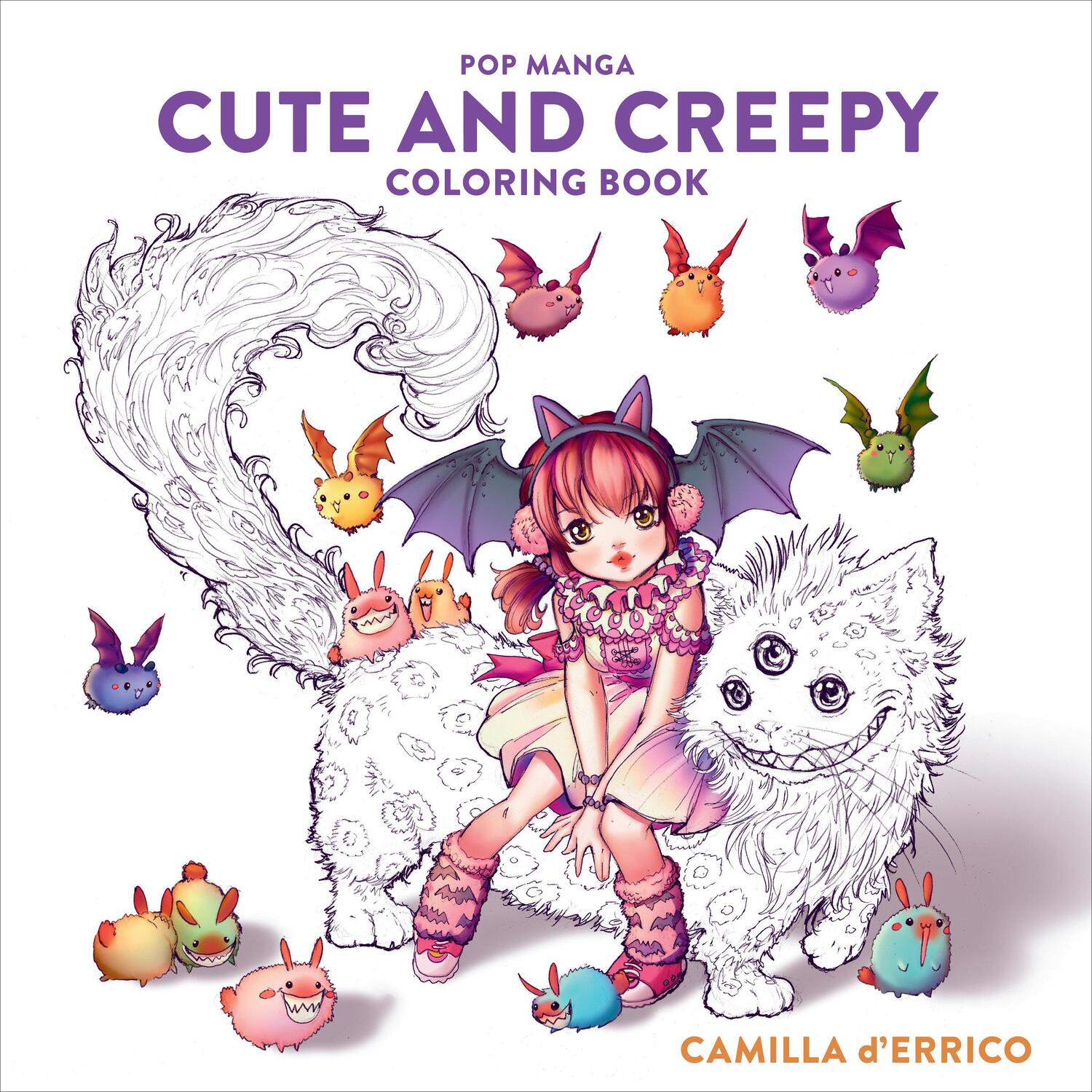 Cover: 9781984858498 | Pop Manga Cute and Creepy Coloring Book | Camilla D'Errico | Buch
