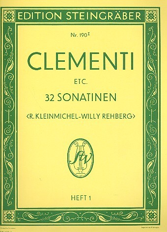Cover: 9790500150138 | 32 Sonatinen 1 | Aldo Clementi | Buch | Steingraber Verlag