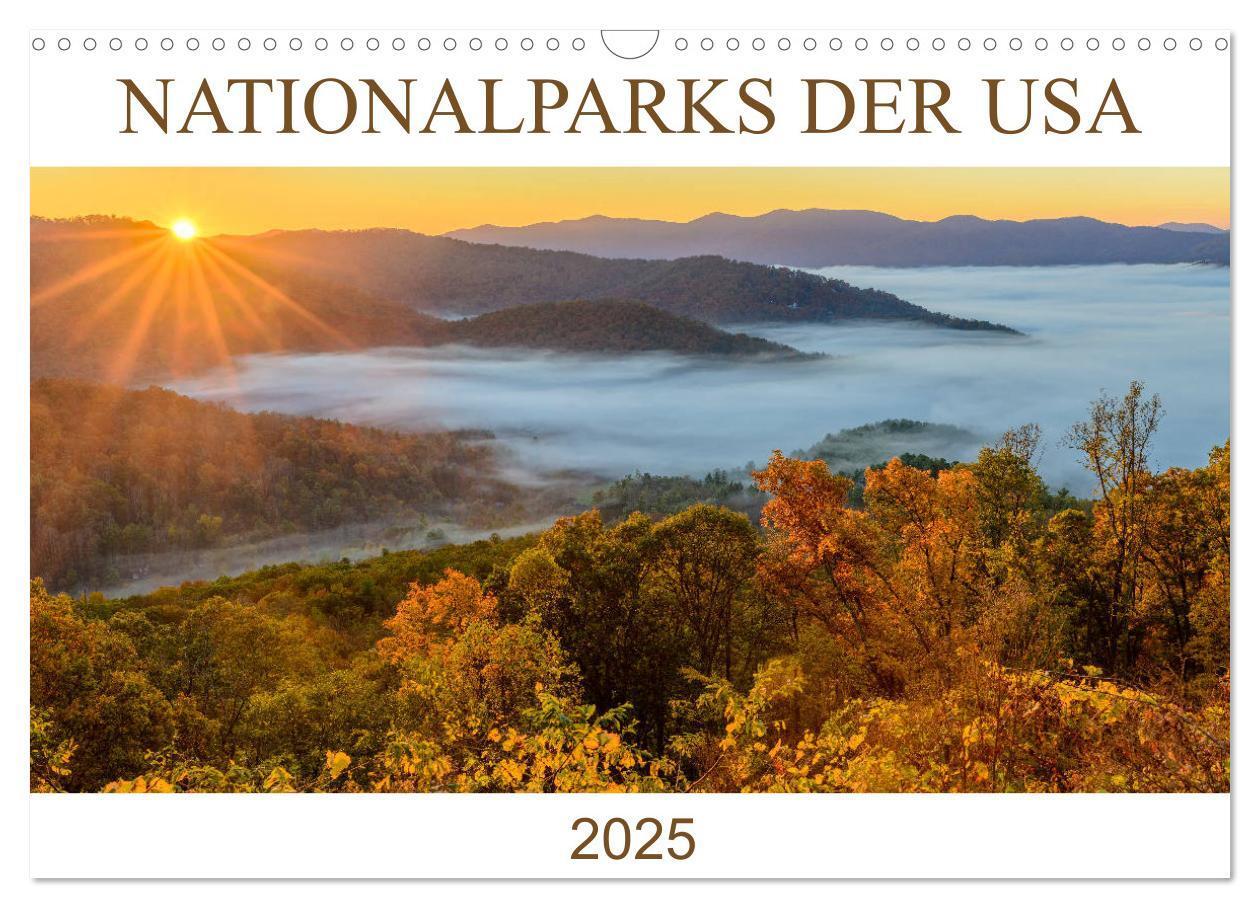 Cover: 9783435119875 | Nationalparks der USA (Wandkalender 2025 DIN A3 quer), CALVENDO...