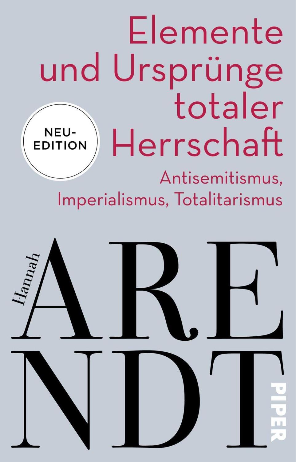 Cover: 9783492317092 | Elemente und Ursprünge totaler Herrschaft | Hannah Arendt | Buch