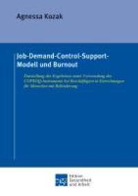 Cover: 9783849502942 | Job-Demand-Control-Support-Modell und Burnout | Agnessa Kozak | Buch