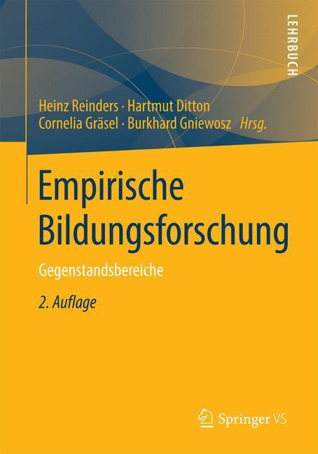 Cover: 9783531199931 | Empirische Bildungsforschung | Gegenstandsbereiche | Reinders (u. a.)