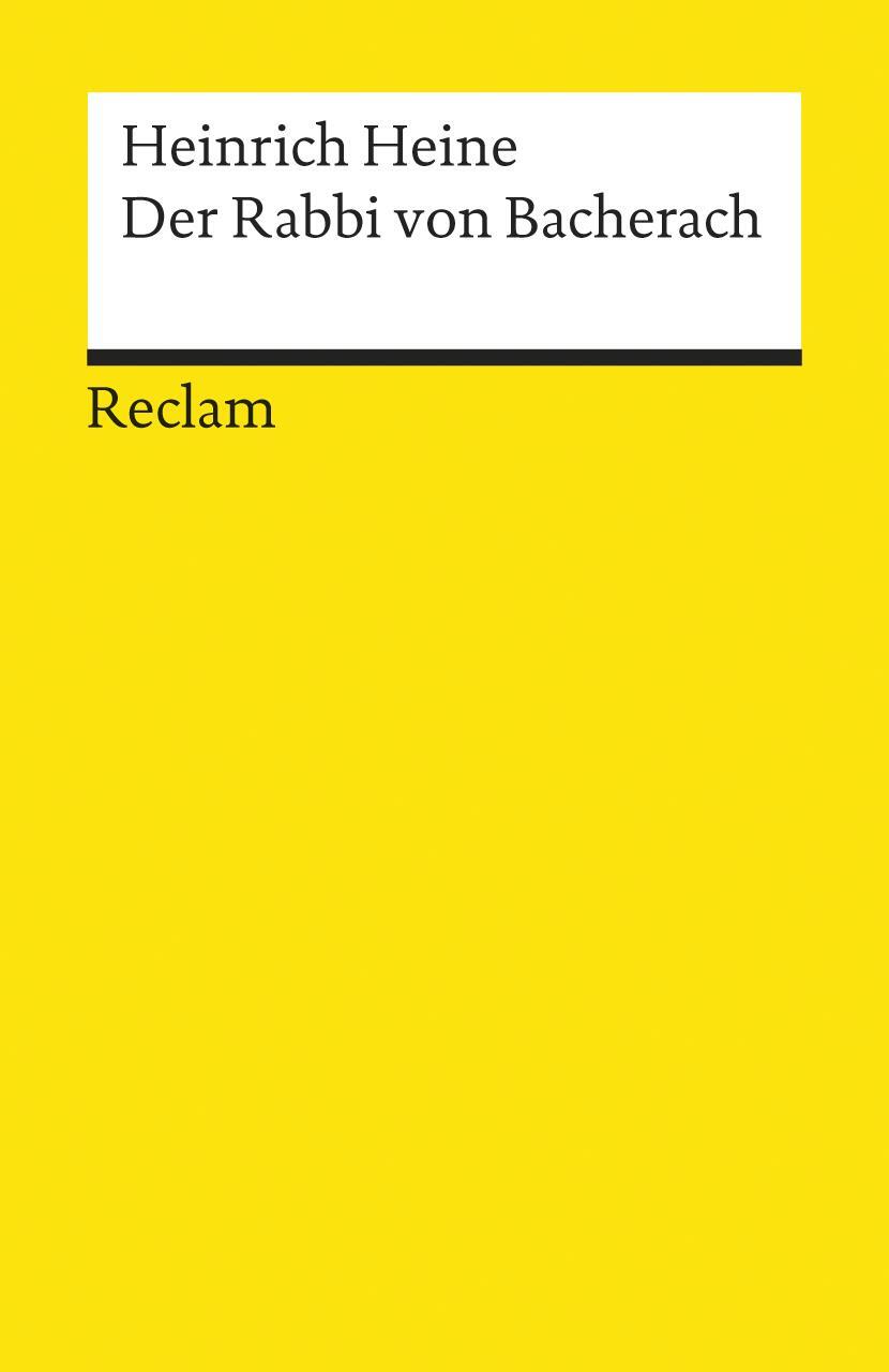 Cover: 9783150023501 | Rabbi von Bacherach | Ein Fragment | Heinrich Heine | Taschenbuch